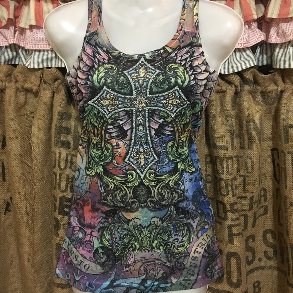 Rocking cross tank top by Body Central!